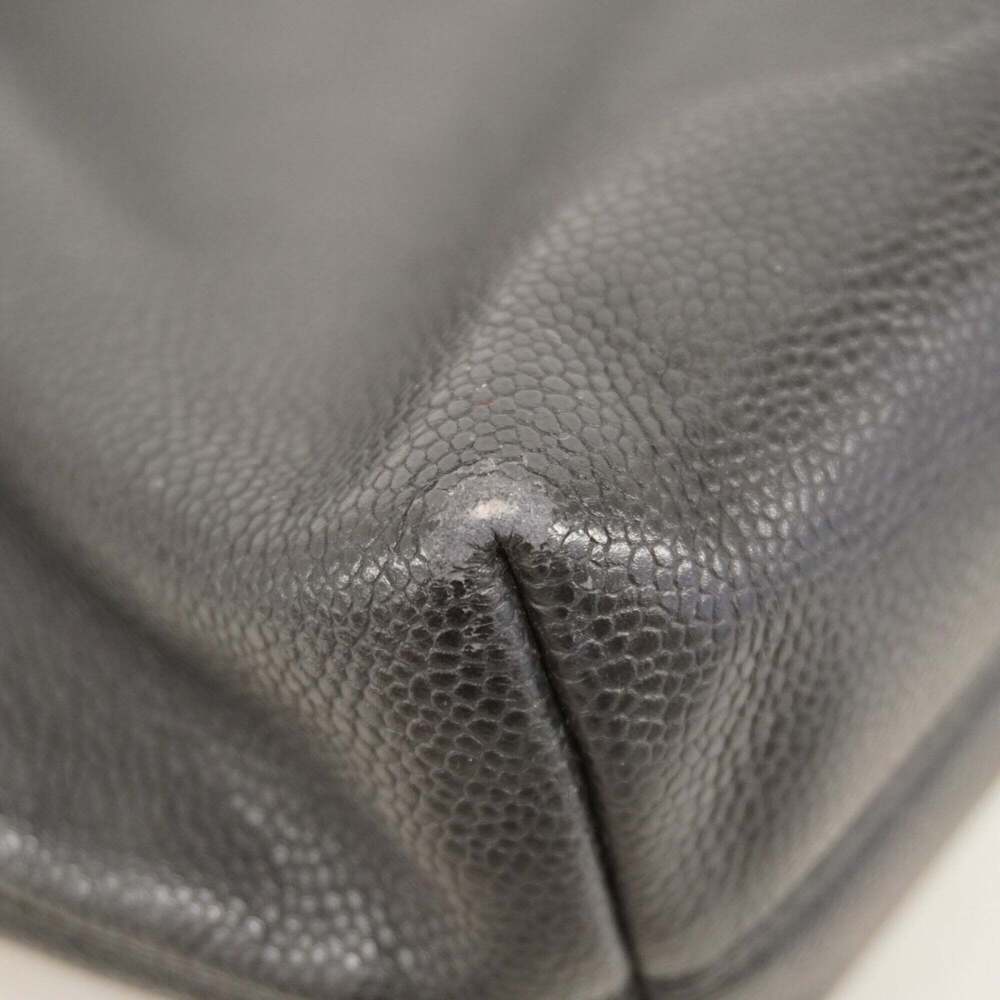 CHANEL Black Caviar Leather Tote Bag - Picture 6 of 12